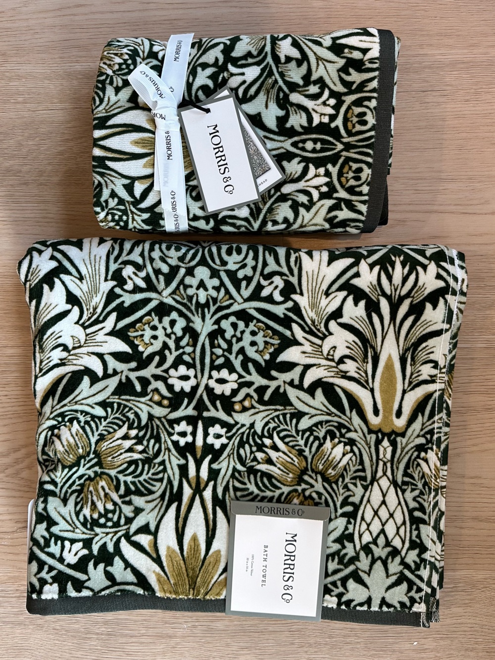 Morris & Co. William Morris Towels Snakehead Print